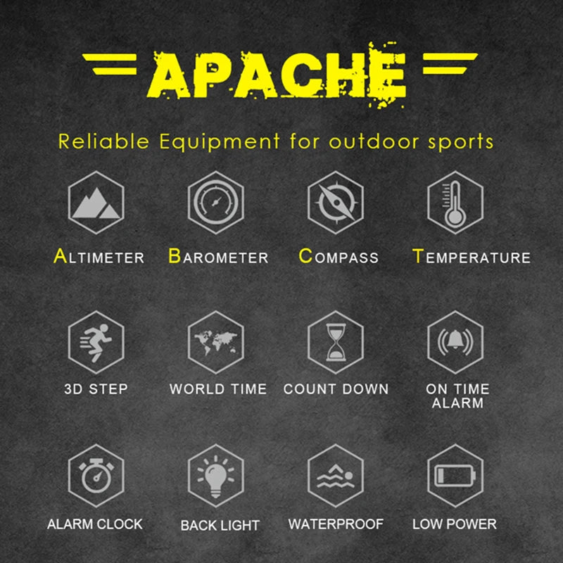 Relógio Tático Militar NORTH EDGE Apache 3